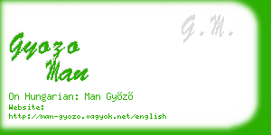 gyozo man business card